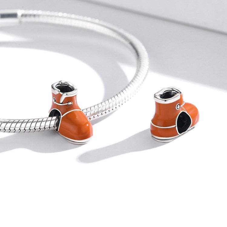 S925 Sterling Silver Small Cotton Boots Beads DIY Bracelet Necklace Accessories