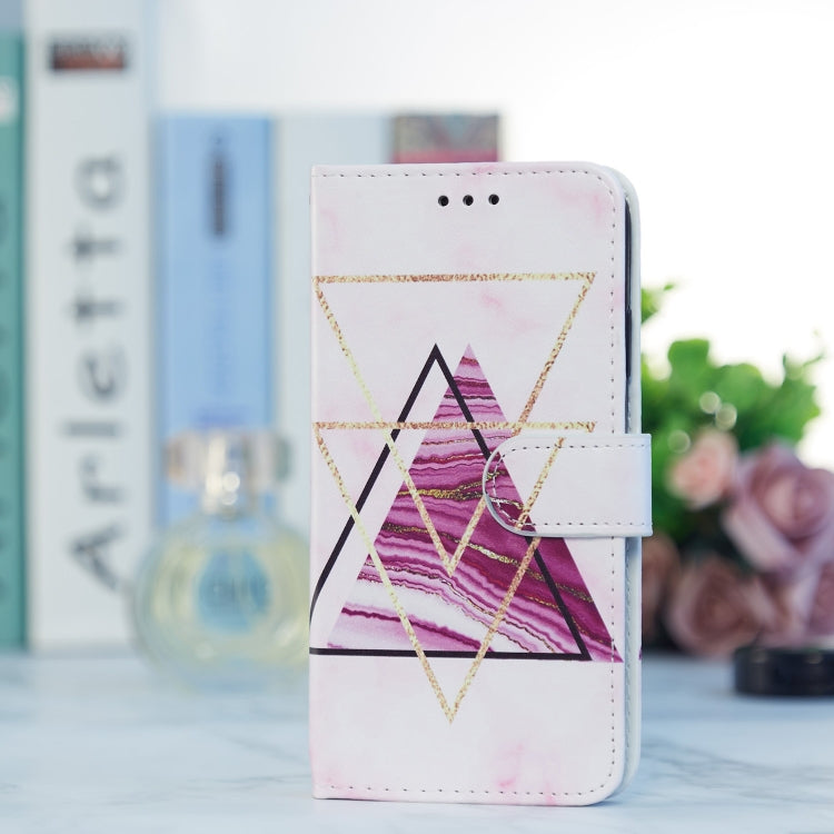 For iPhone 13 Painted Pattern Horizontal Flip Leather Case with Holder & Card Slots & Photo Frame