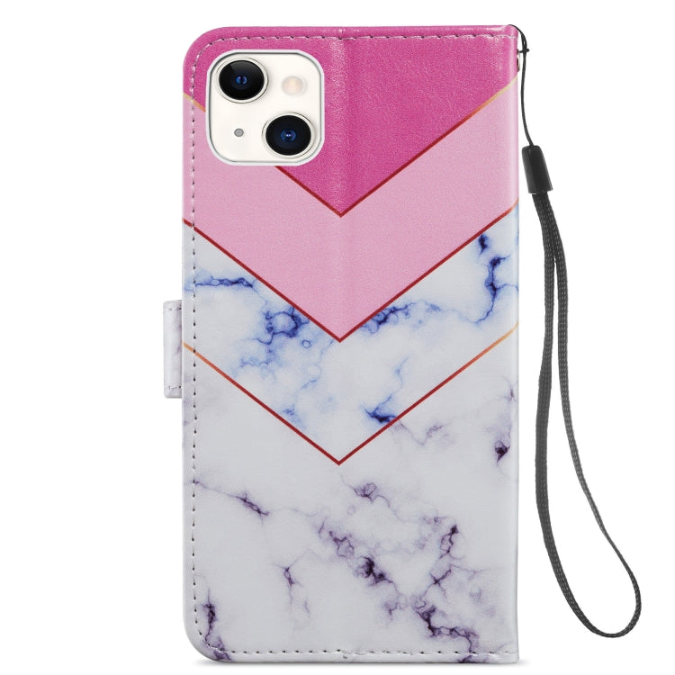 For iPhone 13 Painted Pattern Horizontal Flip Leather Case with Holder & Card Slots & Photo Frame