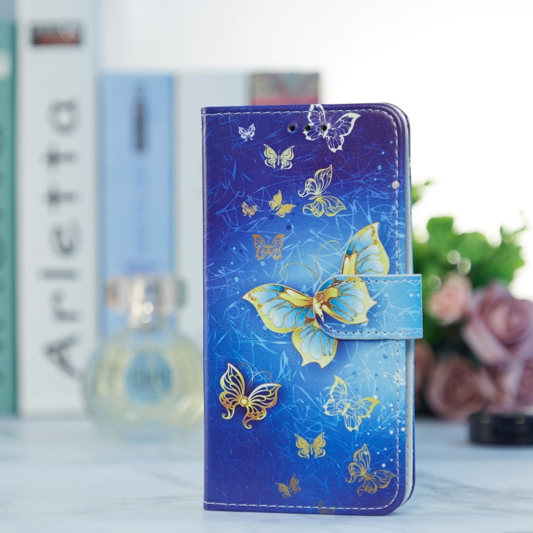 For iPhone 13 mini Painted Pattern Horizontal Flip Leather Case with Holder & Card Slots & Photo Frame