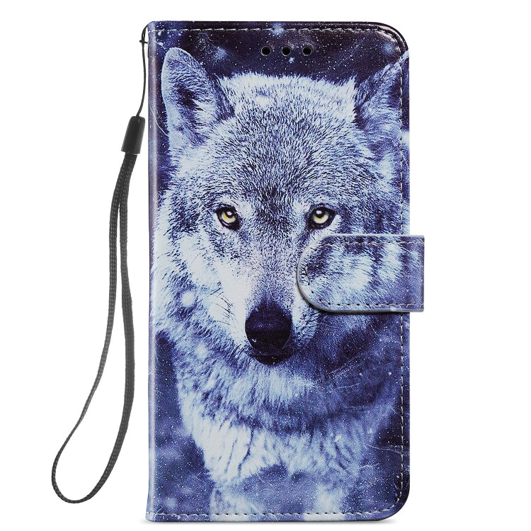 For iPhone 13 mini Painted Pattern Horizontal Flip Leather Case with Holder & Card Slots & Photo Frame