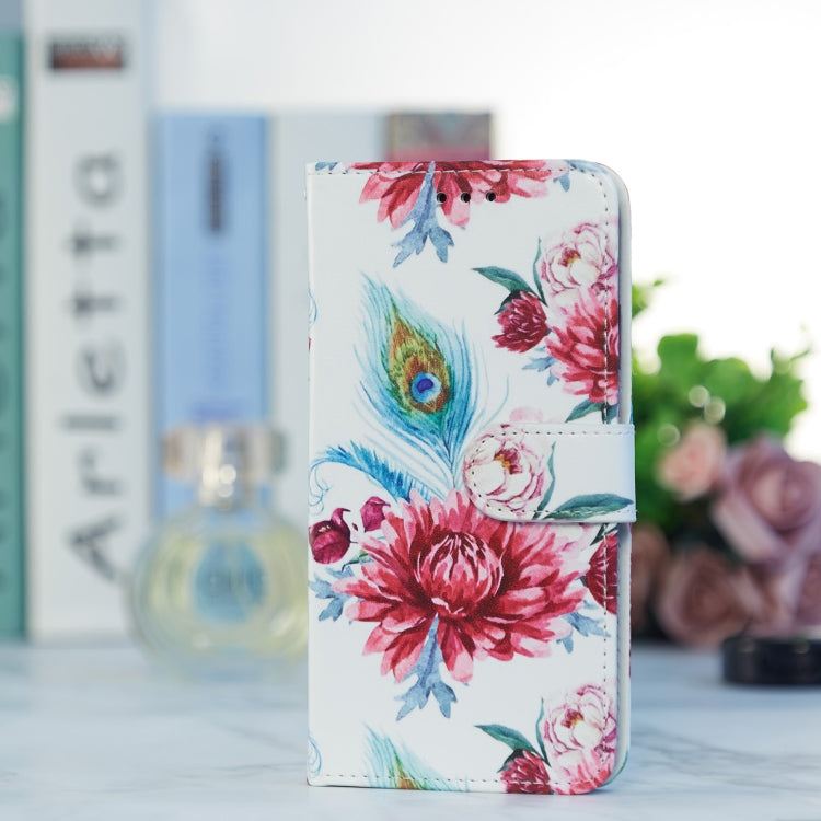 For iPhone 13 mini Painted Pattern Horizontal Flip Leather Case with Holder & Card Slots & Photo Frame