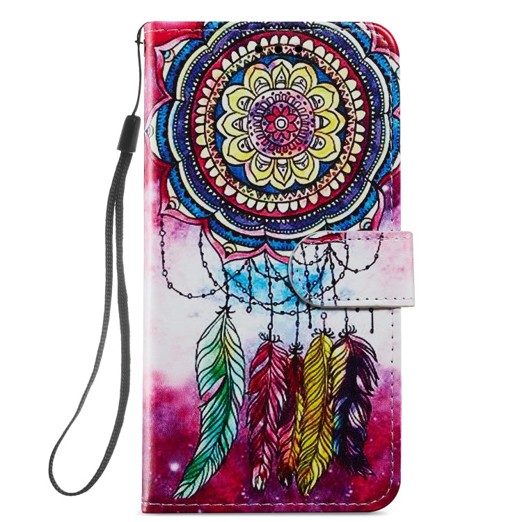 For iPhone 13 mini Painted Pattern Horizontal Flip Leather Case with Holder & Card Slots & Photo Frame