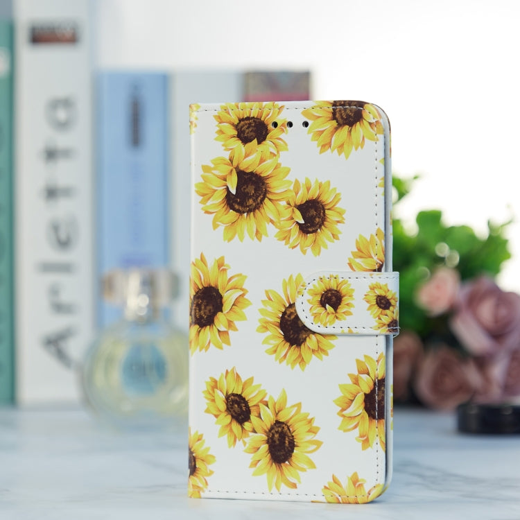 For iPhone 13 mini Painted Pattern Horizontal Flip Leather Case with Holder & Card Slots & Photo Frame