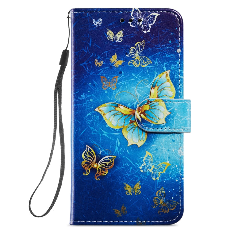 For iPhone 13 Pro Painted Pattern Horizontal Flip Leather Case with Holder & Card Slots & Photo Frame