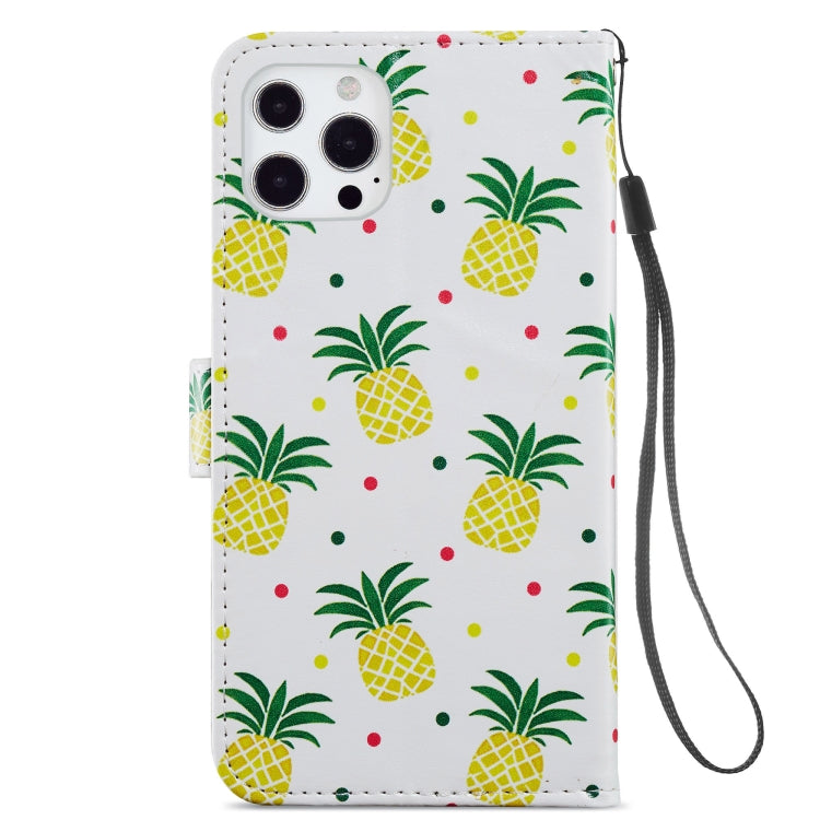 For iPhone 13 Pro Painted Pattern Horizontal Flip Leather Case with Holder & Card Slots & Photo Frame
