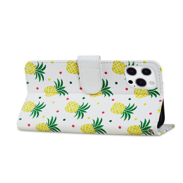 For iPhone 13 Pro Painted Pattern Horizontal Flip Leather Case with Holder & Card Slots & Photo Frame