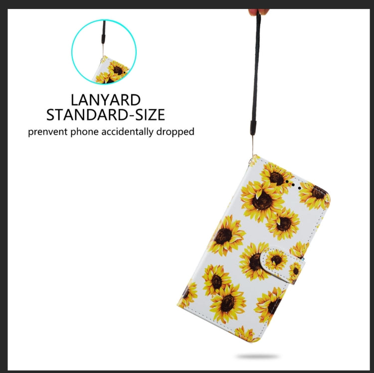 For iPhone 13 Pro Painted Pattern Horizontal Flip Leather Case with Holder & Card Slots & Photo Frame