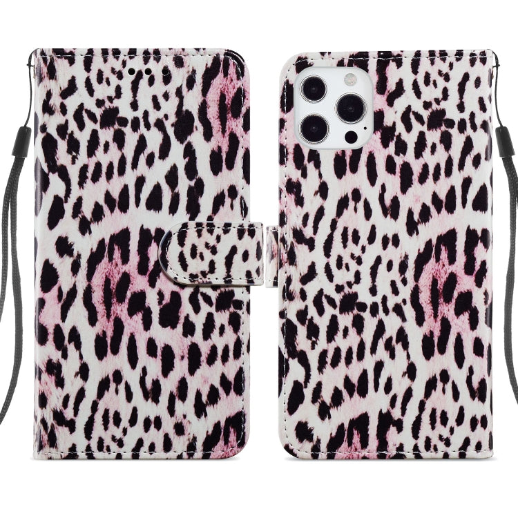 For iPhone 13 Pro Painted Pattern Horizontal Flip Leather Case with Holder & Card Slots & Photo Frame