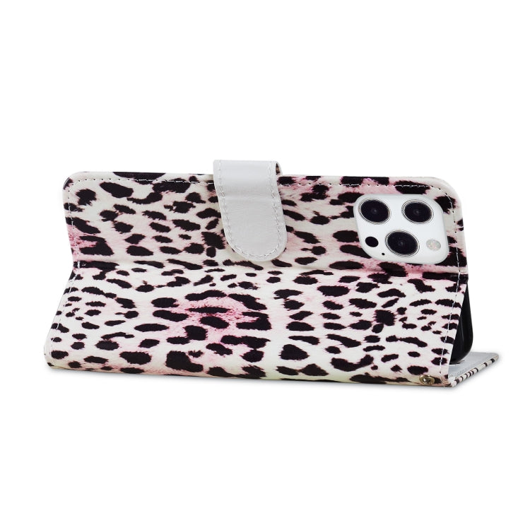For iPhone 13 Pro Painted Pattern Horizontal Flip Leather Case with Holder & Card Slots & Photo Frame
