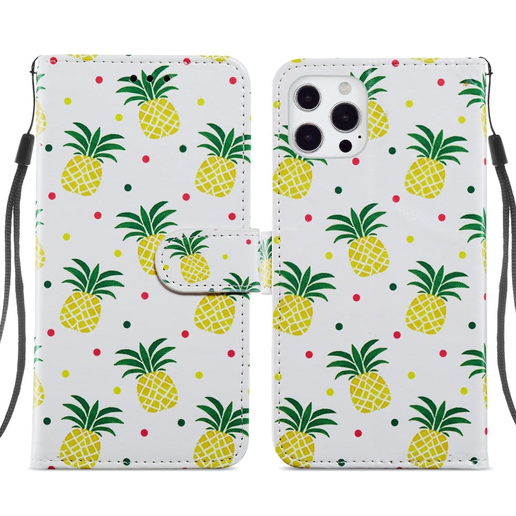For iPhone 13 Pro Max Painted Pattern Horizontal Flip Leather Case with Holder & Card Slots & Photo Frame