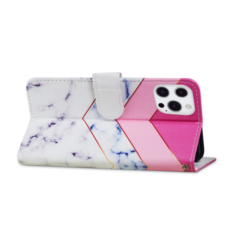 For iPhone 13 Pro Max Painted Pattern Horizontal Flip Leather Case with Holder & Card Slots & Photo Frame