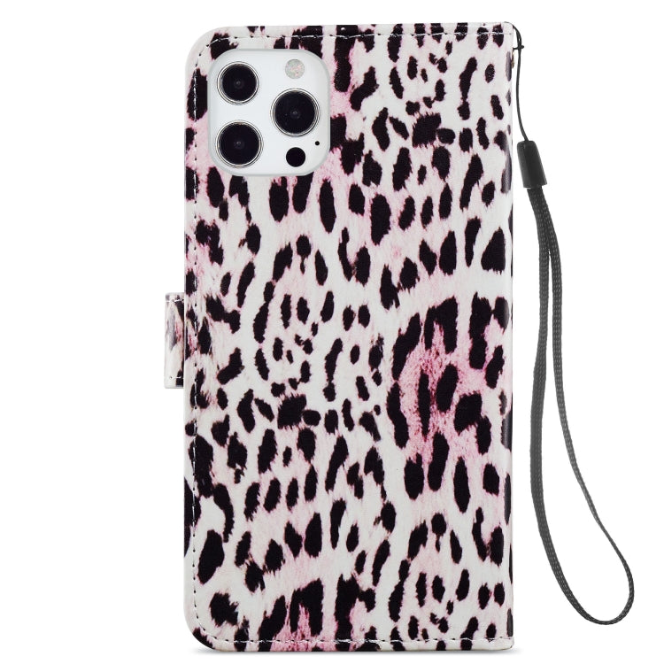 For iPhone 13 Pro Max Painted Pattern Horizontal Flip Leather Case with Holder & Card Slots & Photo Frame