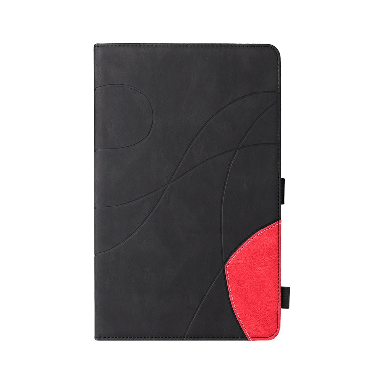 For Amazon Fire HD 10 2017 Dual-color Splicing Horizontal Flip PU Leather Case with Holder & Card Slots & Sleep / Wake-up Function