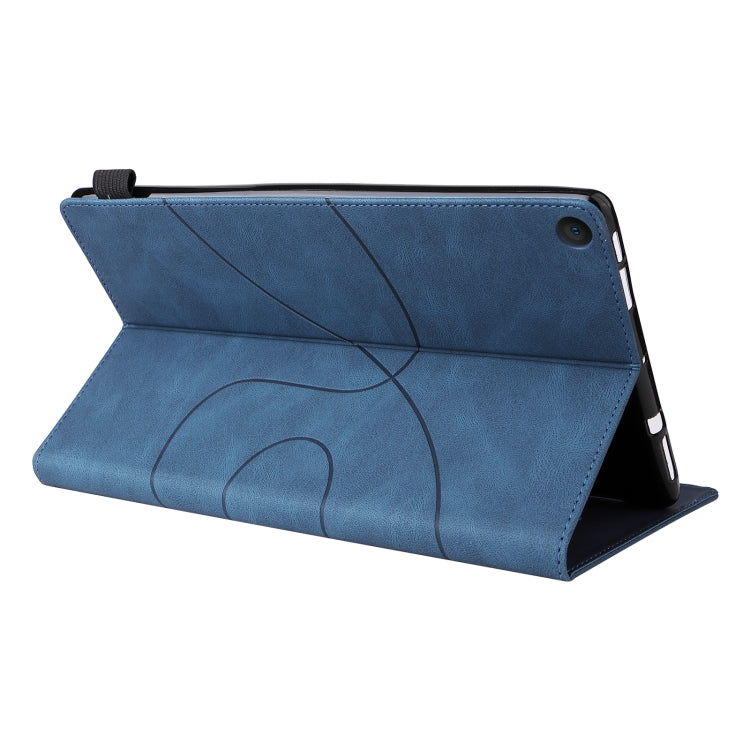 For Amazon Fire HD 10 2017 Dual-color Splicing Horizontal Flip PU Leather Case with Holder & Card Slots & Sleep / Wake-up Function