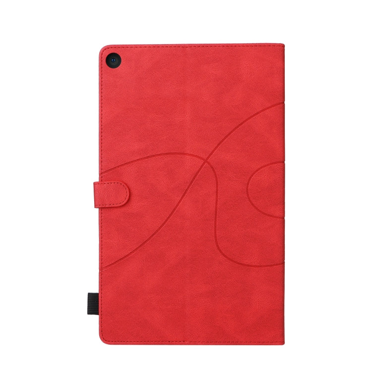 For Amazon Fire HD 10 2017 Dual-color Splicing Horizontal Flip PU Leather Case with Holder & Card Slots & Sleep / Wake-up Function