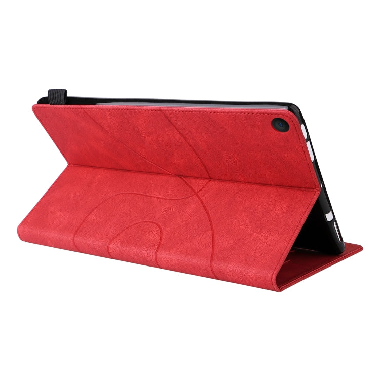 For Amazon Fire HD 10 2017 Dual-color Splicing Horizontal Flip PU Leather Case with Holder & Card Slots & Sleep / Wake-up Function