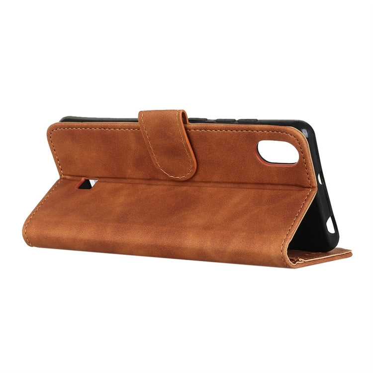For LG K20 (2019) Retro Texture PU + TPU Horizontal Flip Leather Case with Holder & Card Slots & Wallet