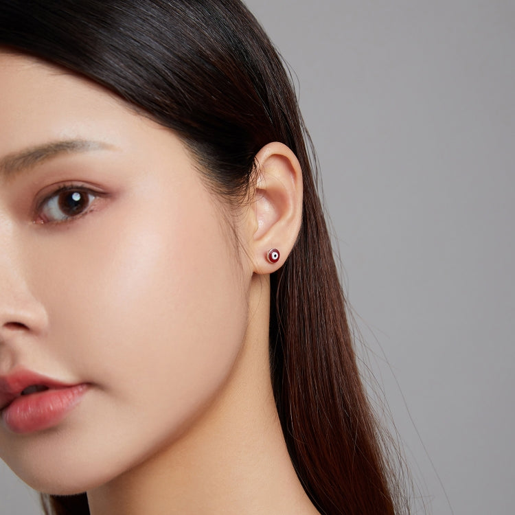 S925 Sterling Silver Demon Eye Women Earrings