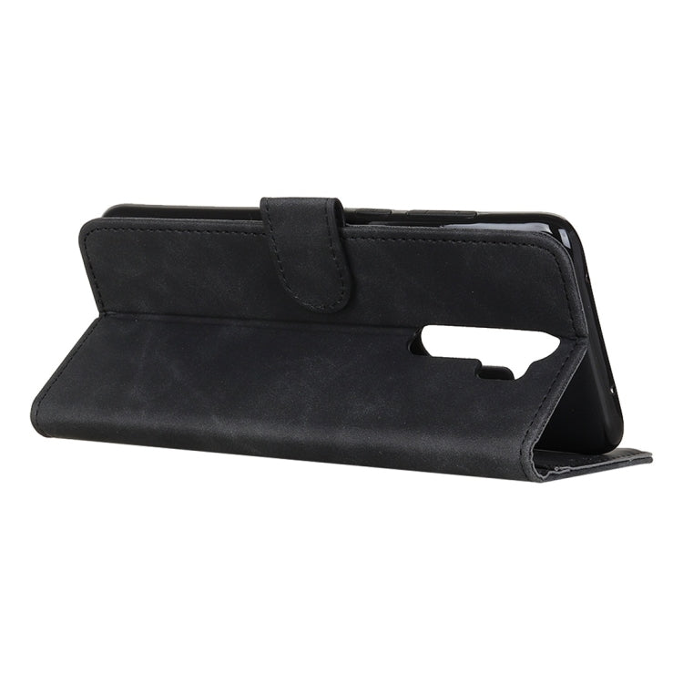 For OPPO A9 / A5 (2020) Retro Texture PU + TPU Horizontal Flip Leather Case with Holder & Card Slots & Wallet