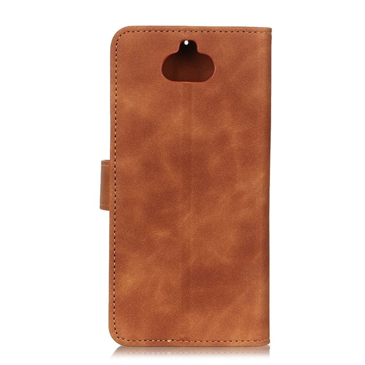 For Sony Xperia 8 Retro Texture PU + TPU Horizontal Flip Leather Case with Holder & Card Slots & Wallet