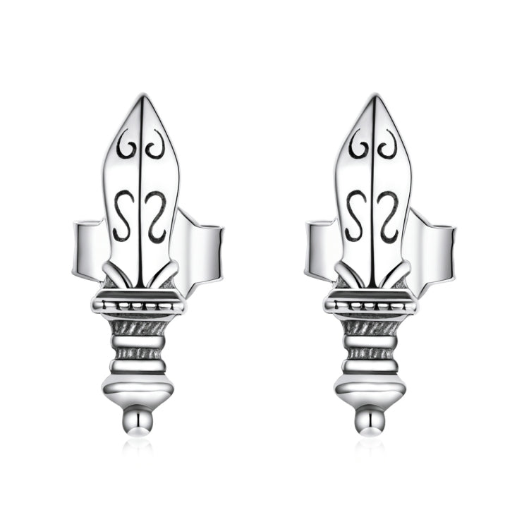 S925 Sterling Silver Creative Dagger Ear Studs Women Earrings