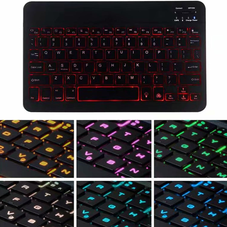 A06BS Ultra-thin Backlight Bluetooth Keyboard Leather Tablet Case with Holder & Pen Slot For iPad mini 6