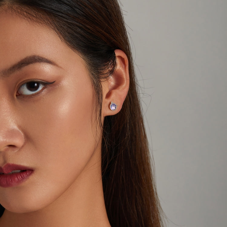 S925 Sterling Silver Fish Scale Cat Head Ear Studs Women Earrings