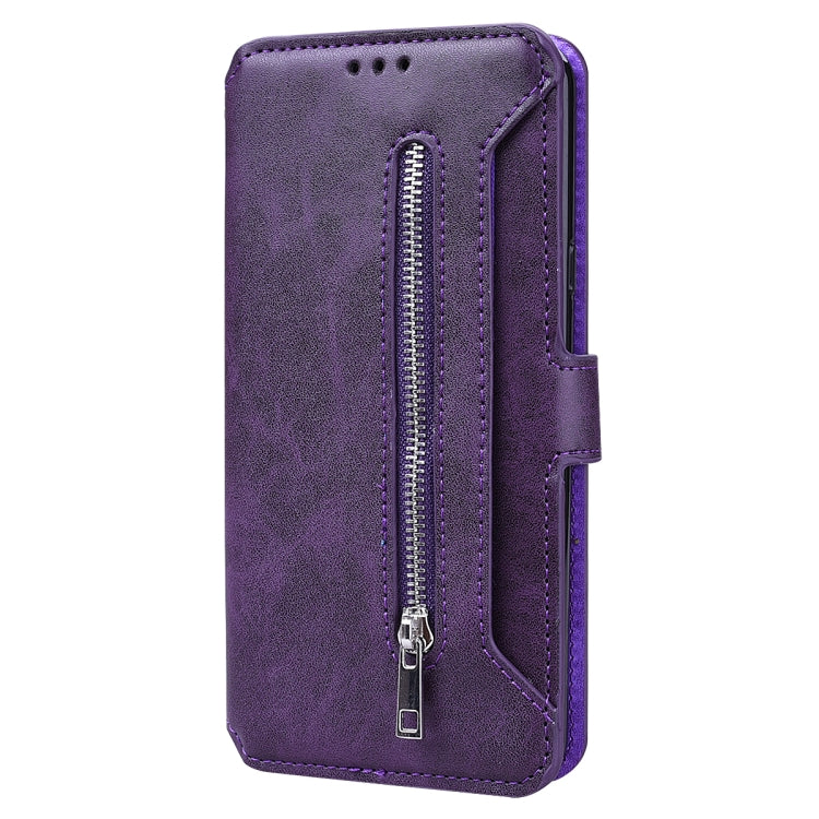 For LG Q Stylo 4 / Stylo 5 Zipper Horizontal Flip Leather Case with Holder & Card Slot & Wallet