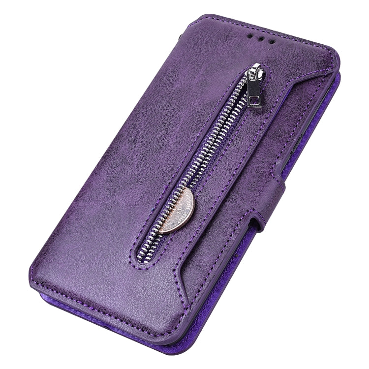 For LG Q Stylo 4 / Stylo 5 Zipper Horizontal Flip Leather Case with Holder & Card Slot & Wallet