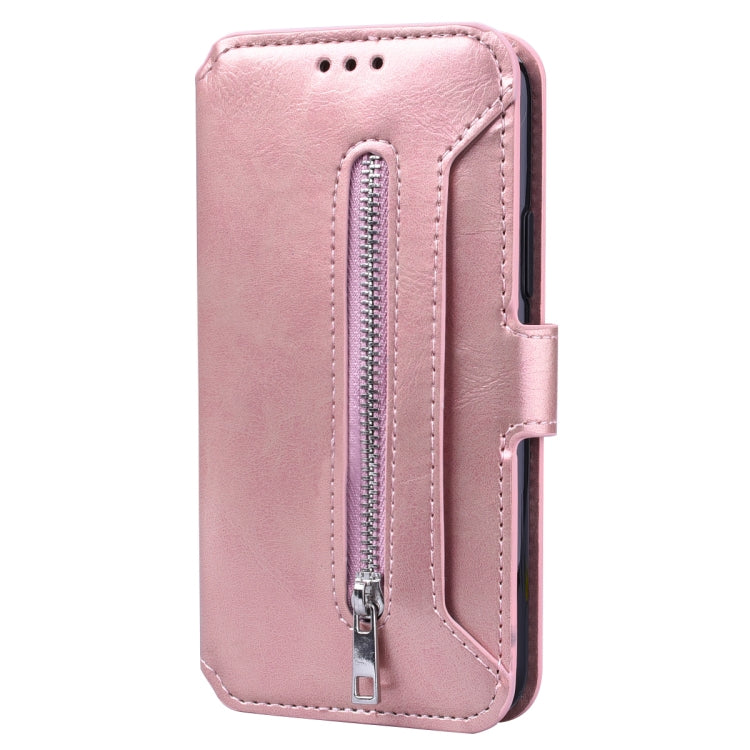 For iPhone 11 Pro Max Zipper Horizontal Flip Leather Case with Holder & Card Slot & Wallet