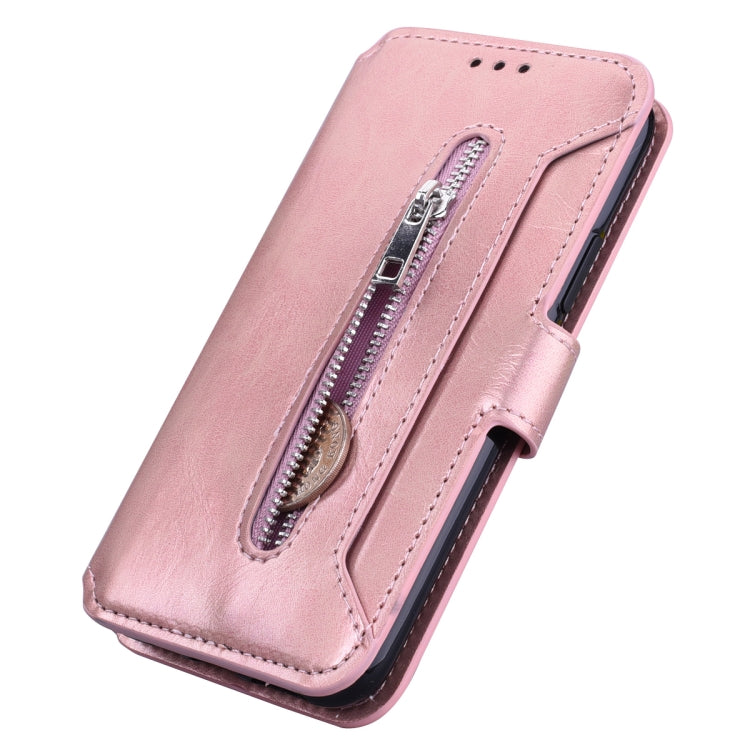 For iPhone 11 Pro Max Zipper Horizontal Flip Leather Case with Holder & Card Slot & Wallet