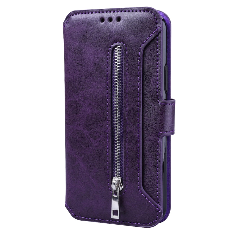 For iPhone 11 Pro Max Zipper Horizontal Flip Leather Case with Holder & Card Slot & Wallet