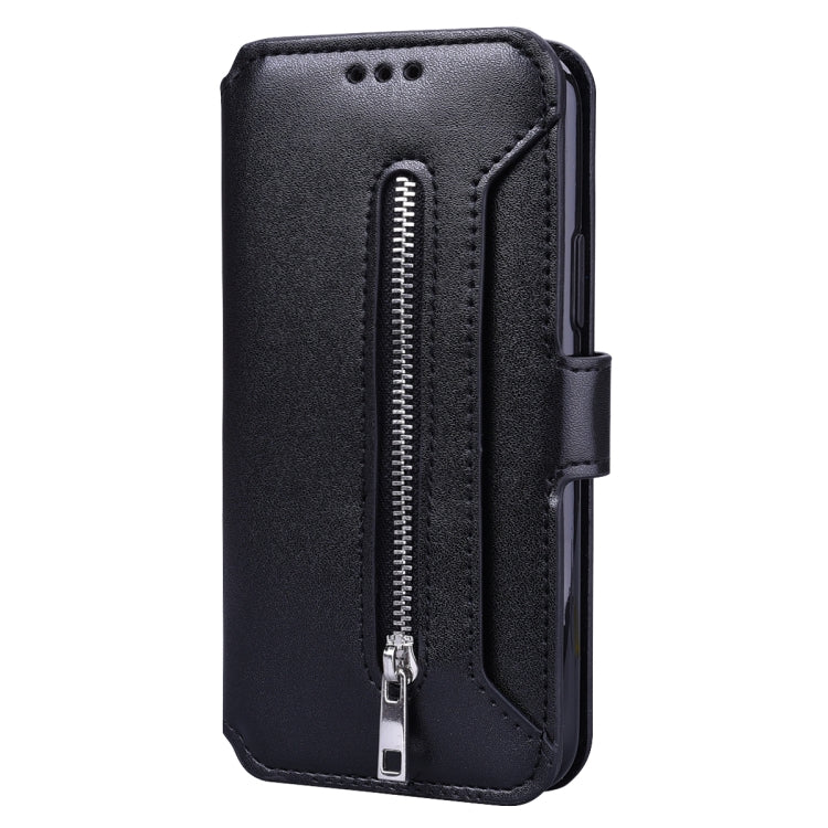 For iPhone 11 Pro Max Zipper Horizontal Flip Leather Case with Holder & Card Slot & Wallet