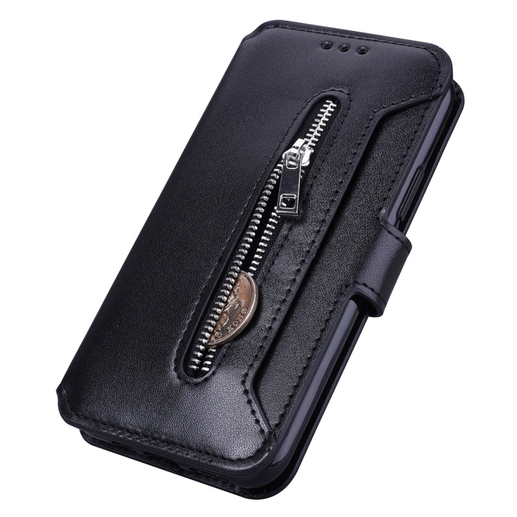 For iPhone 11 Pro Max Zipper Horizontal Flip Leather Case with Holder & Card Slot & Wallet