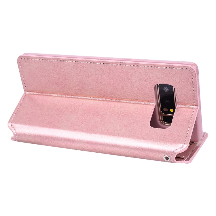 For Galaxy Note 8 Zipper Horizontal Flip Leather Case with Holder & Card Slot & Wallet