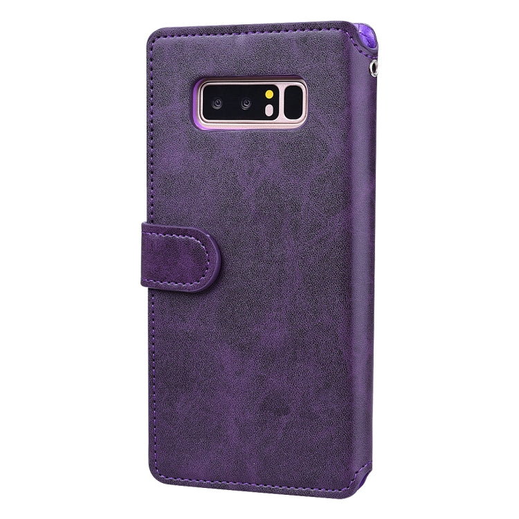 For Galaxy Note 8 Zipper Horizontal Flip Leather Case with Holder & Card Slot & Wallet