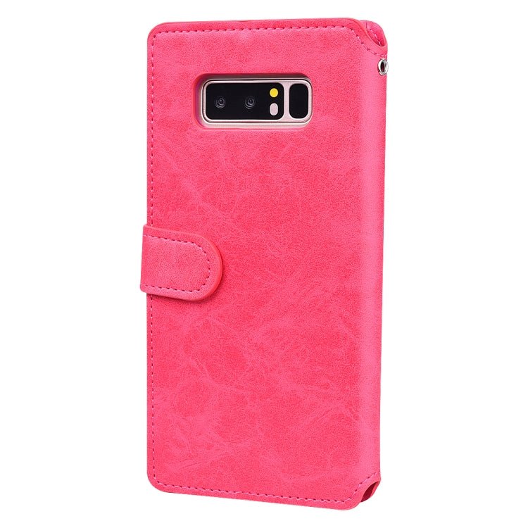 For Galaxy Note 8 Zipper Horizontal Flip Leather Case with Holder & Card Slot & Wallet