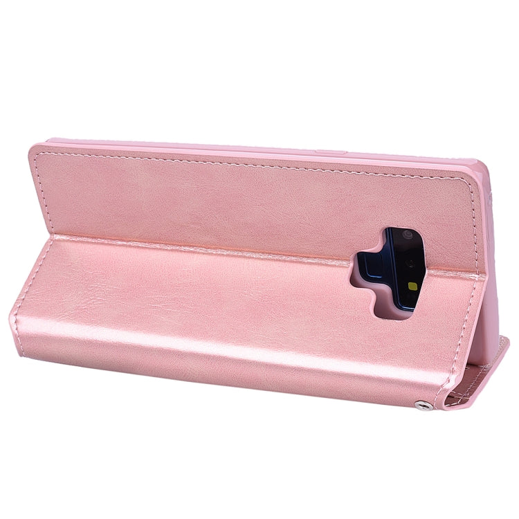 For Galaxy Note9 Zipper Horizontal Flip Leather Case with Holder & Card Slot & Wallet