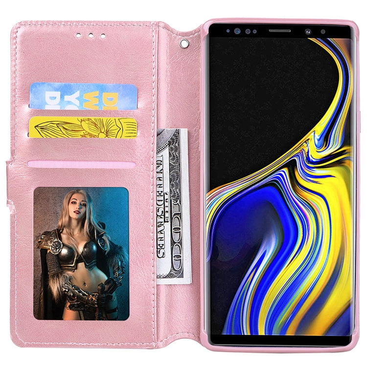 For Galaxy Note9 Zipper Horizontal Flip Leather Case with Holder & Card Slot & Wallet