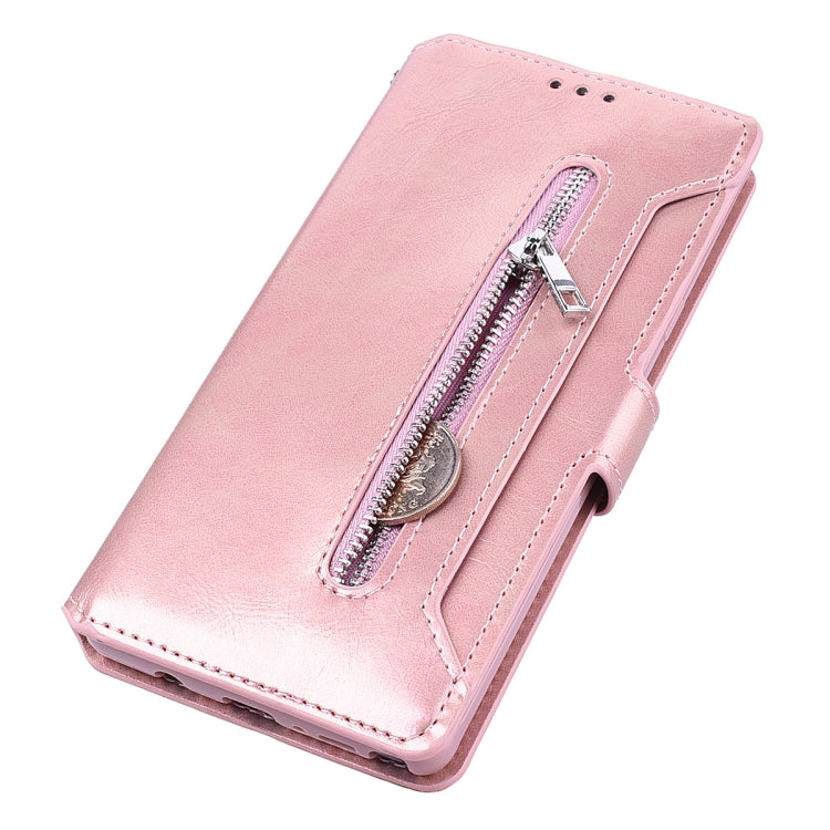 For Galaxy Note9 Zipper Horizontal Flip Leather Case with Holder & Card Slot & Wallet