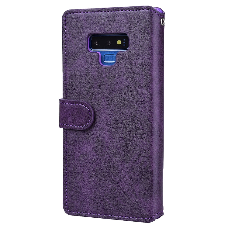 For Galaxy Note9 Zipper Horizontal Flip Leather Case with Holder & Card Slot & Wallet