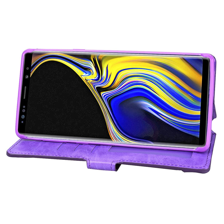 For Galaxy Note9 Zipper Horizontal Flip Leather Case with Holder & Card Slot & Wallet