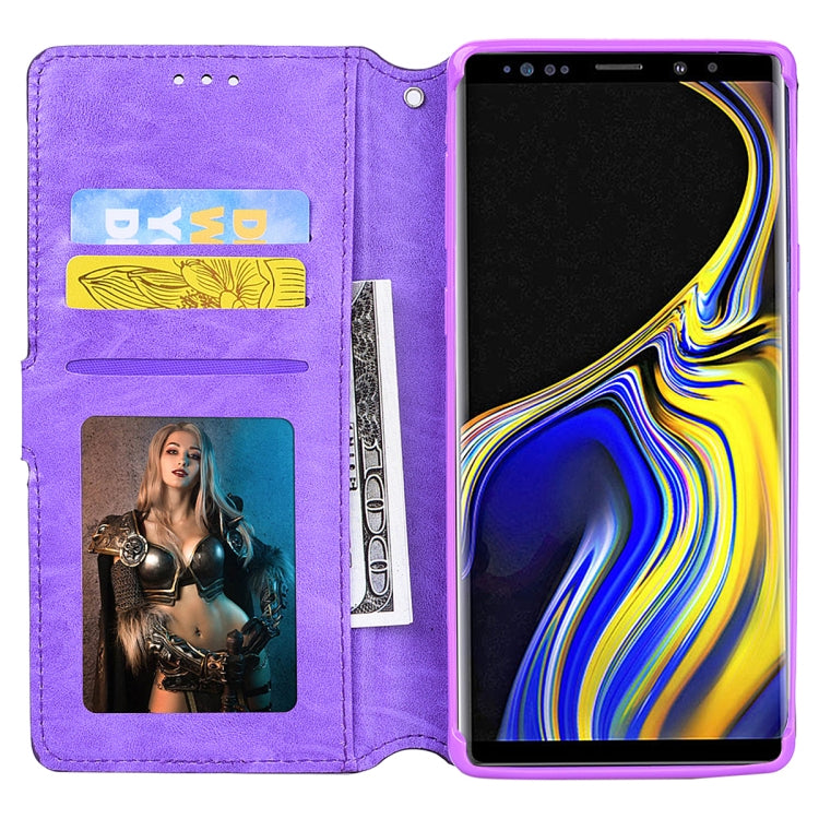 For Galaxy Note9 Zipper Horizontal Flip Leather Case with Holder & Card Slot & Wallet