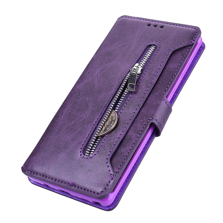 For Galaxy Note9 Zipper Horizontal Flip Leather Case with Holder & Card Slot & Wallet