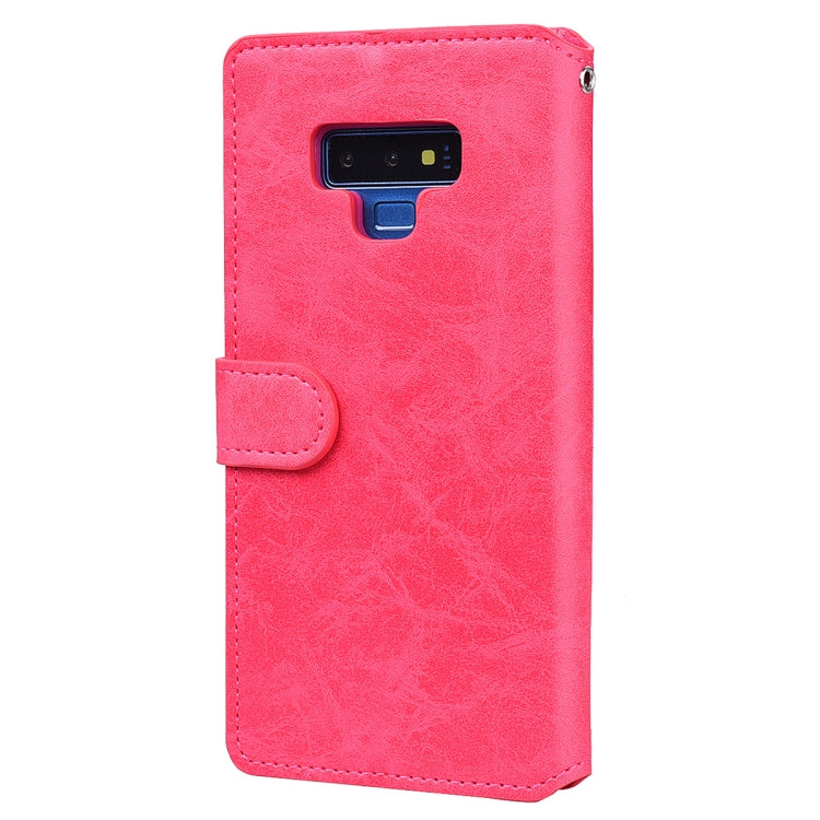 For Galaxy Note9 Zipper Horizontal Flip Leather Case with Holder & Card Slot & Wallet