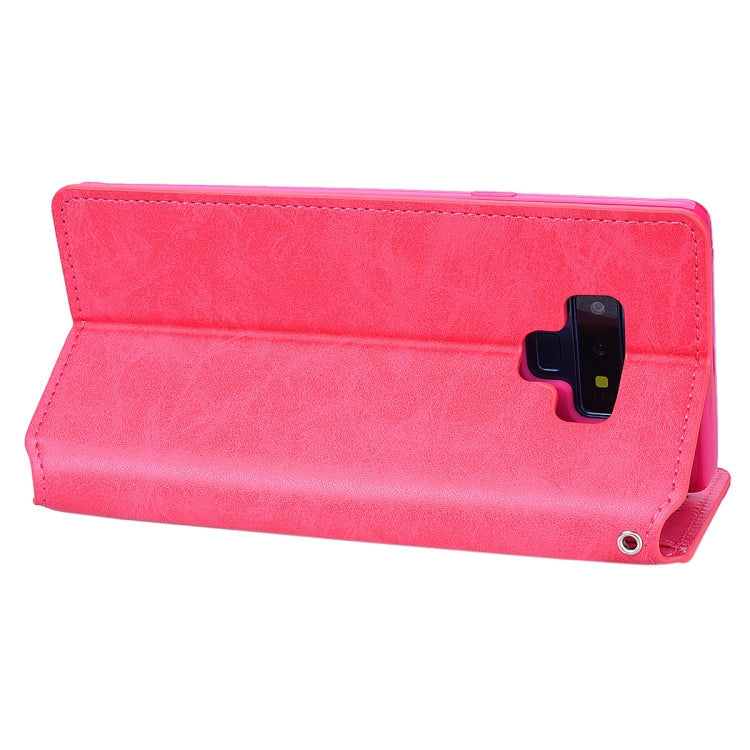 For Galaxy Note9 Zipper Horizontal Flip Leather Case with Holder & Card Slot & Wallet