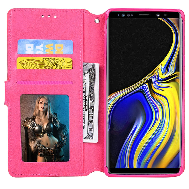 For Galaxy Note9 Zipper Horizontal Flip Leather Case with Holder & Card Slot & Wallet