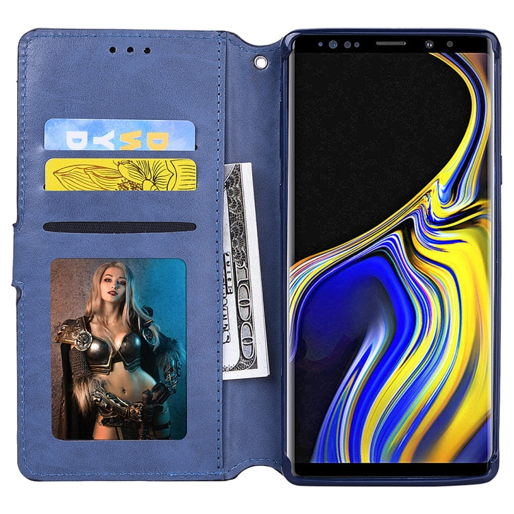 For Galaxy Note9 Zipper Horizontal Flip Leather Case with Holder & Card Slot & Wallet