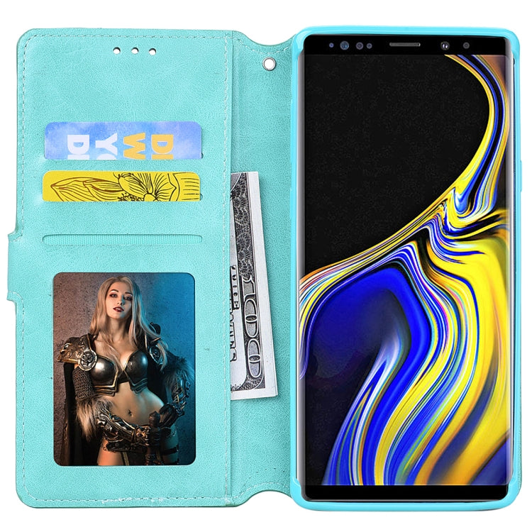 For Galaxy Note9 Zipper Horizontal Flip Leather Case with Holder & Card Slot & Wallet